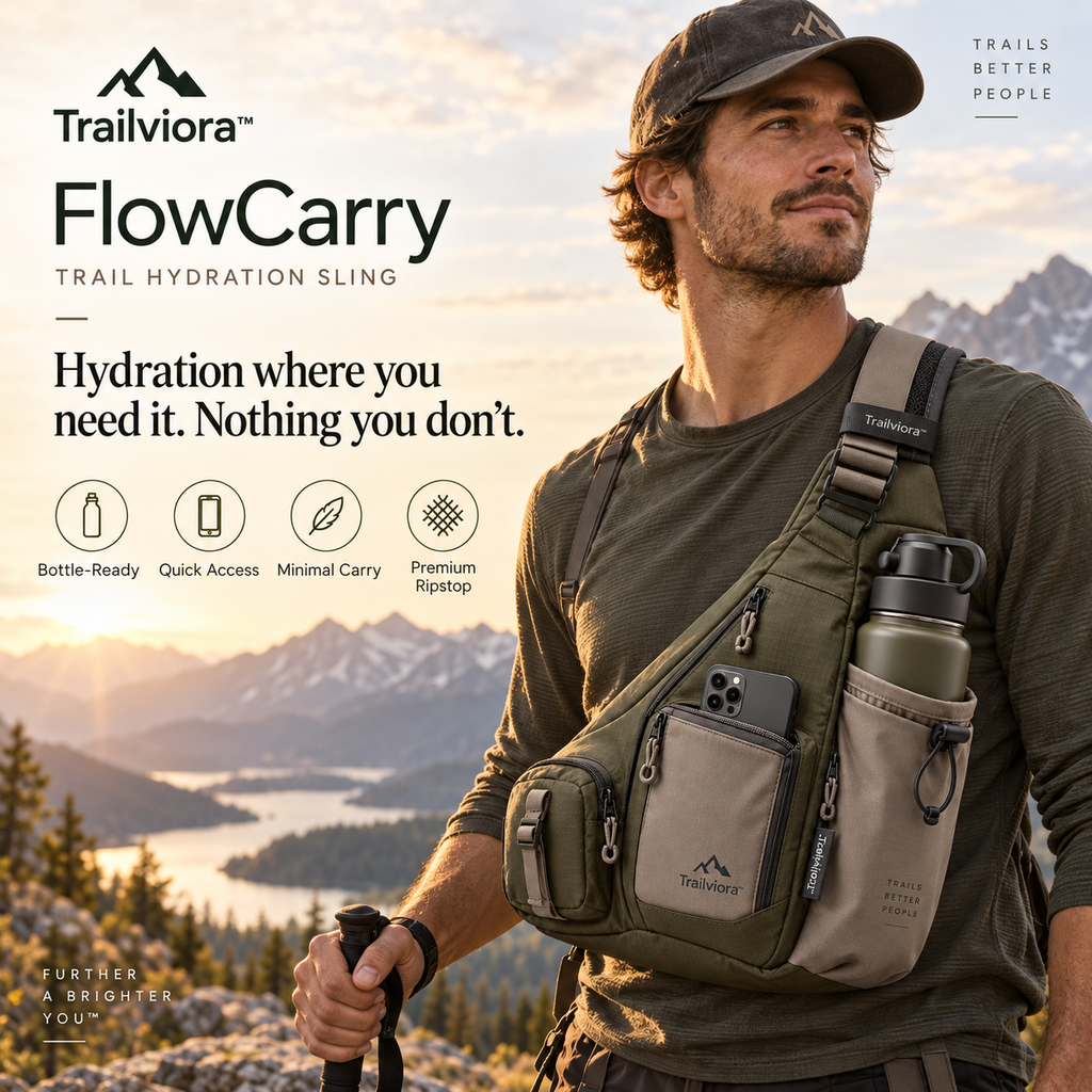 Trailviora™ FlowCarry Trail Hydration Sling