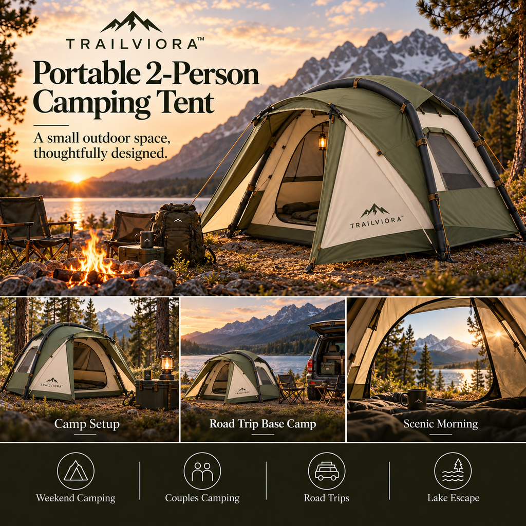 Trailviora™ Portable 2-Person Camping Tent