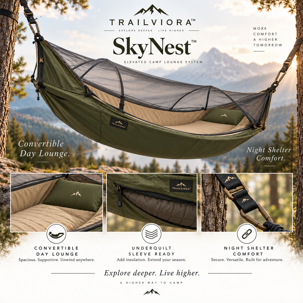 Trailviora™ SkyNest Elevated Camp Lounge System
