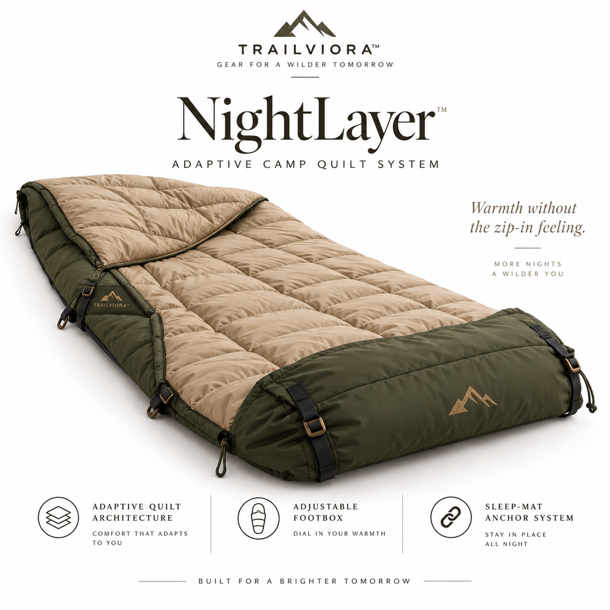 Trailviora™ NightLayer Adaptive Camp Quilt System