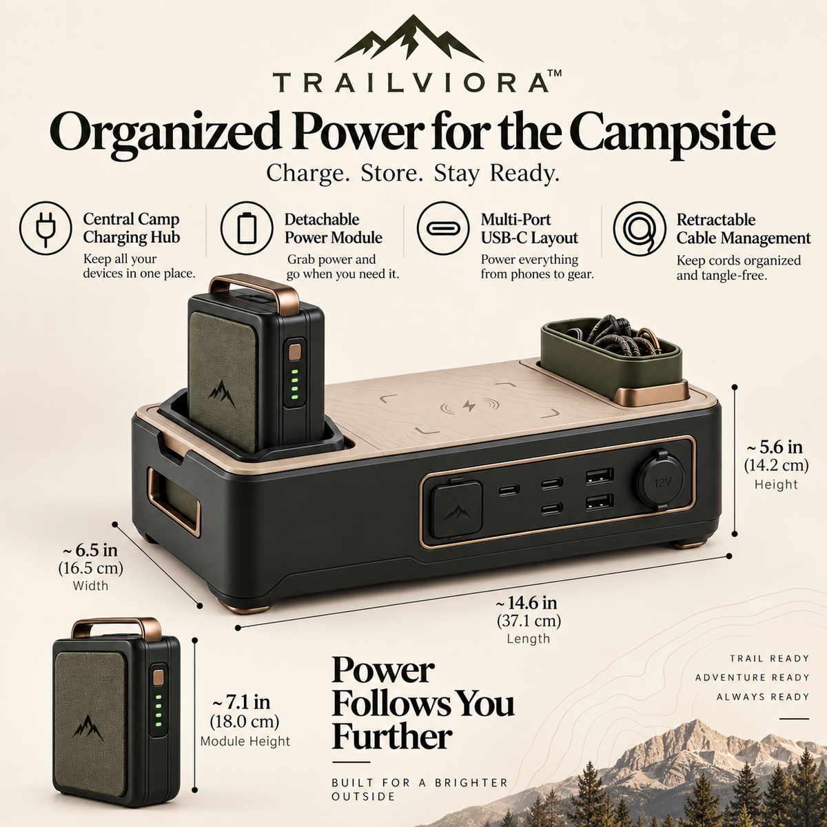Trailviora™ Outdoor Camping Power Station