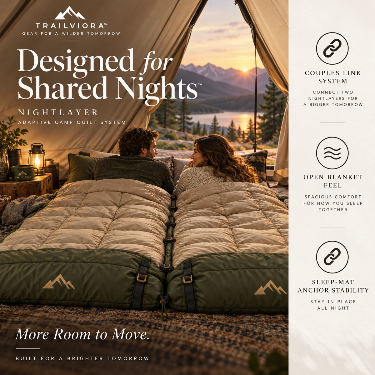 Trailviora™ NightLayer Adaptive Camp Quilt System