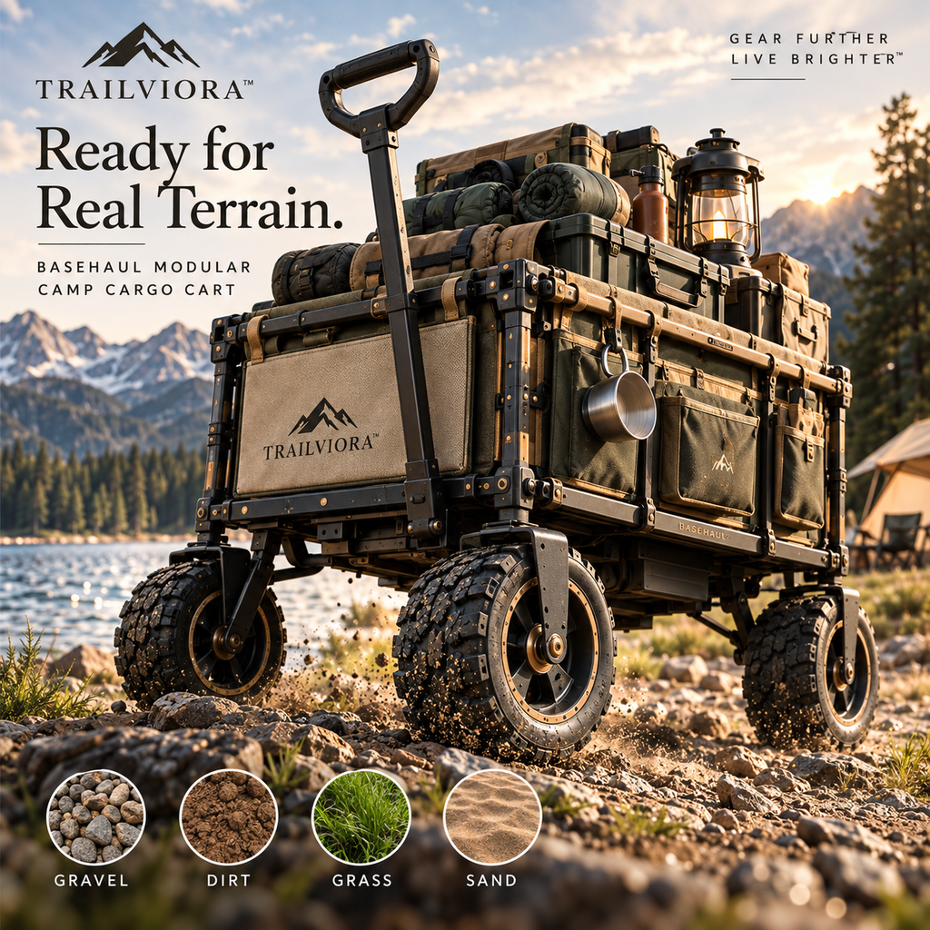 Trailviora™ BaseHaul Modular Camp Cargo Cart