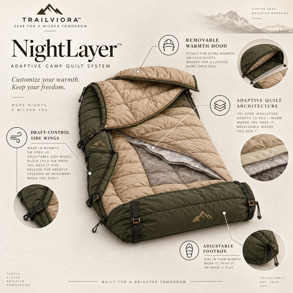 Trailviora™ NightLayer Adaptive Camp Quilt System