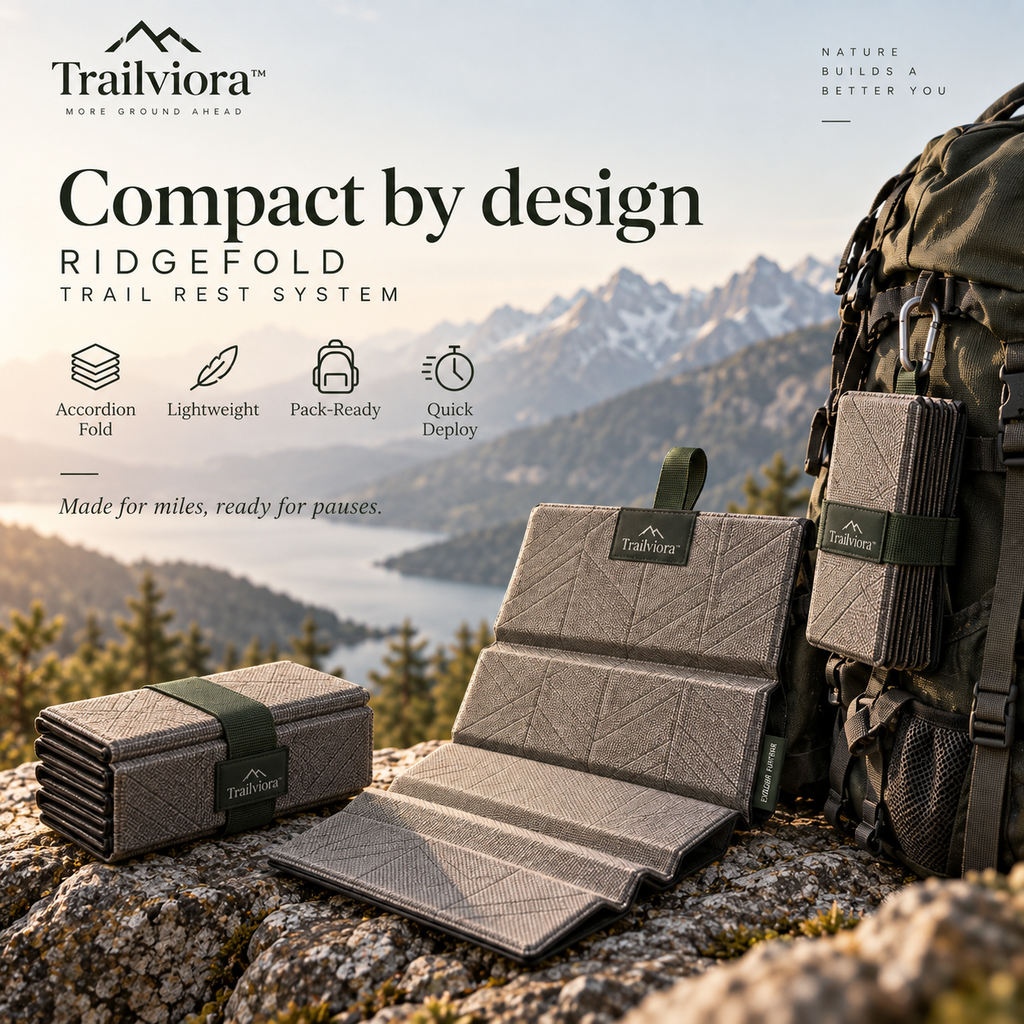 Trailviora™ RidgeFold Trail Rest System