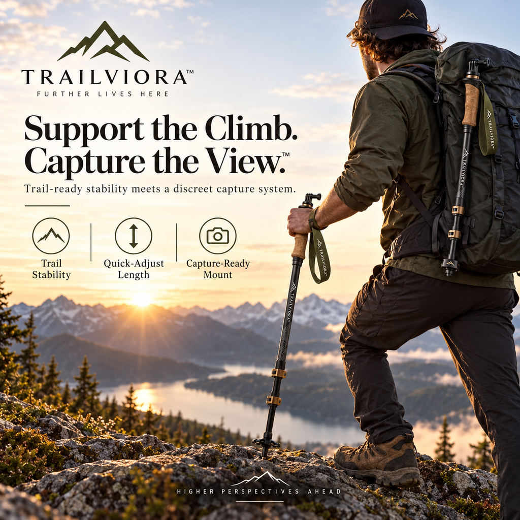 Trailviora™ VistaLock Trekking Pole & Trail Capture System