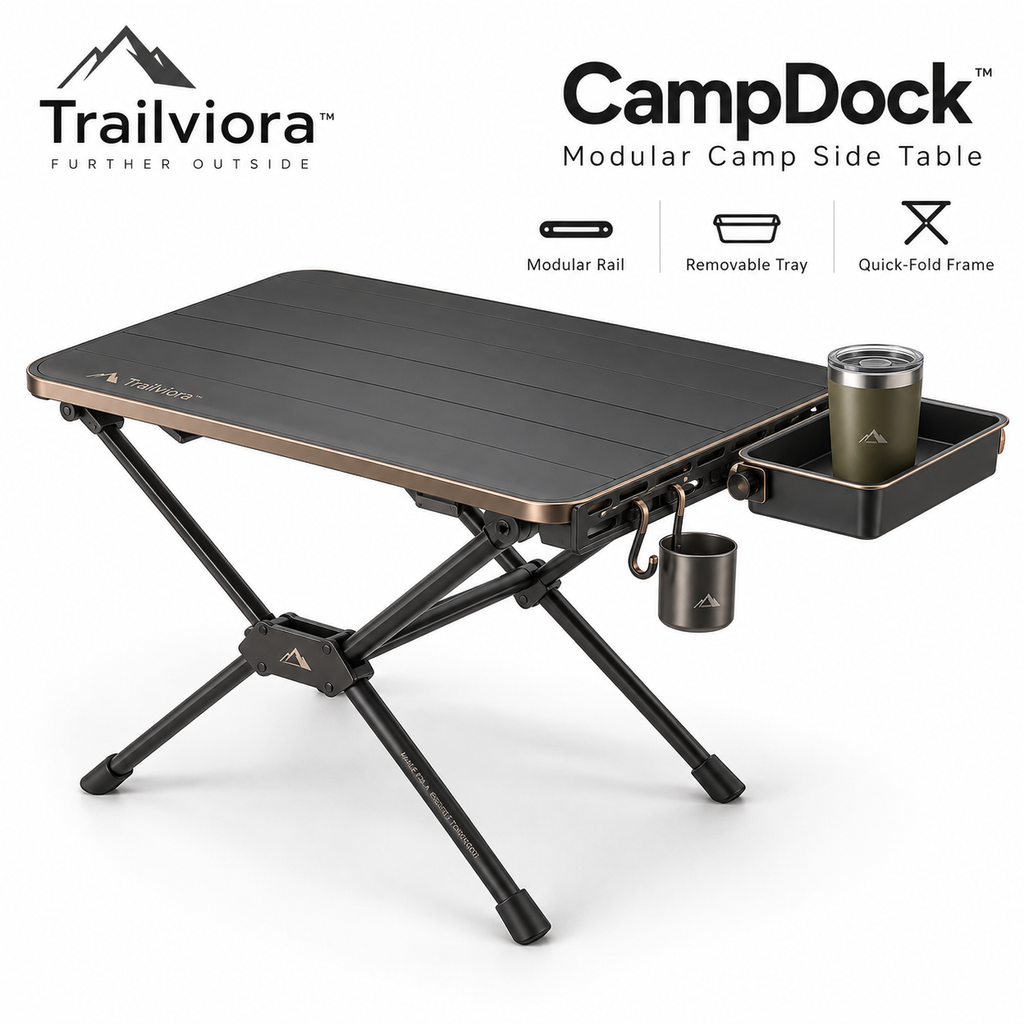 Trailviora™ CampDock Modular Camp Side Table