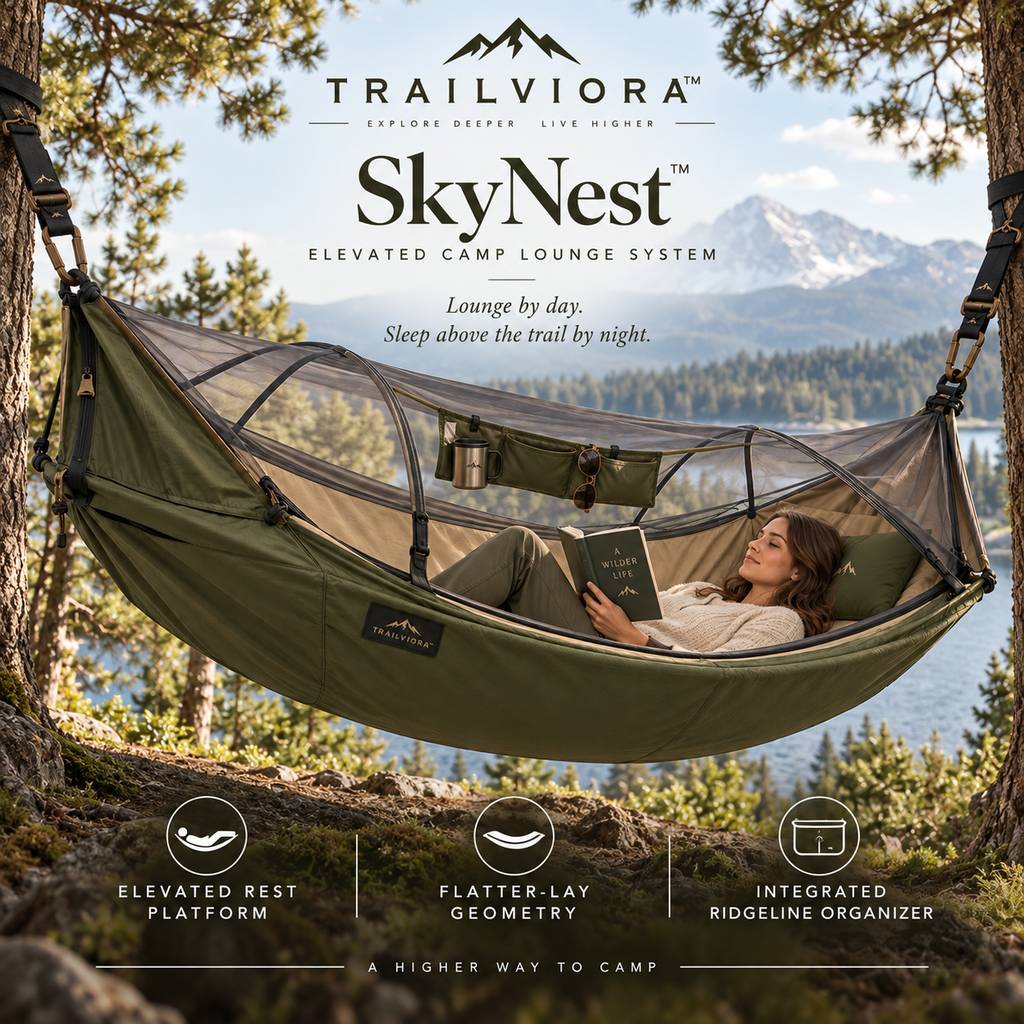 Trailviora™ SkyNest Elevated Camp Lounge System