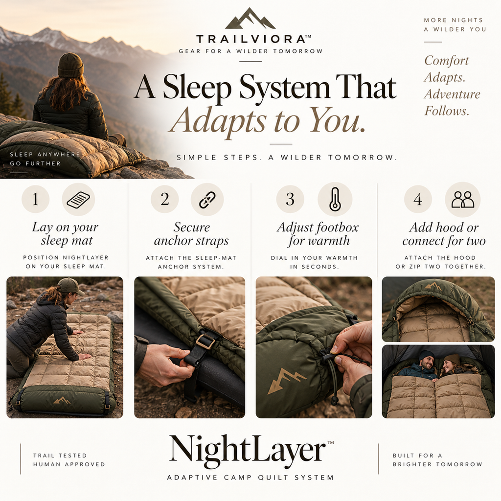 Trailviora™ NightLayer Adaptive Camp Quilt System