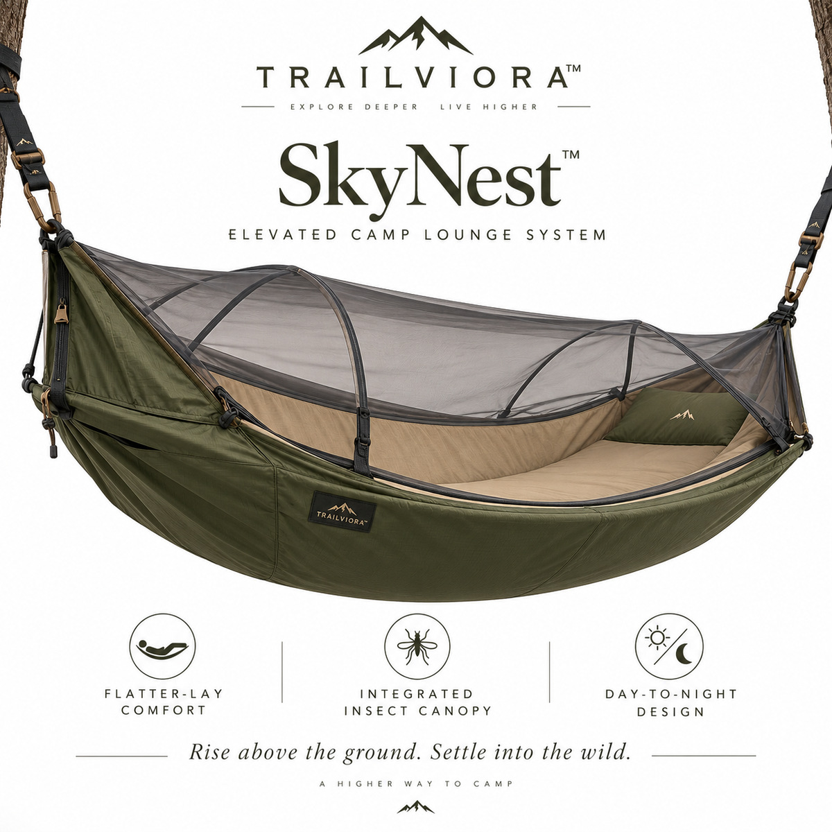 Trailviora™ SkyNest Elevated Camp Lounge System