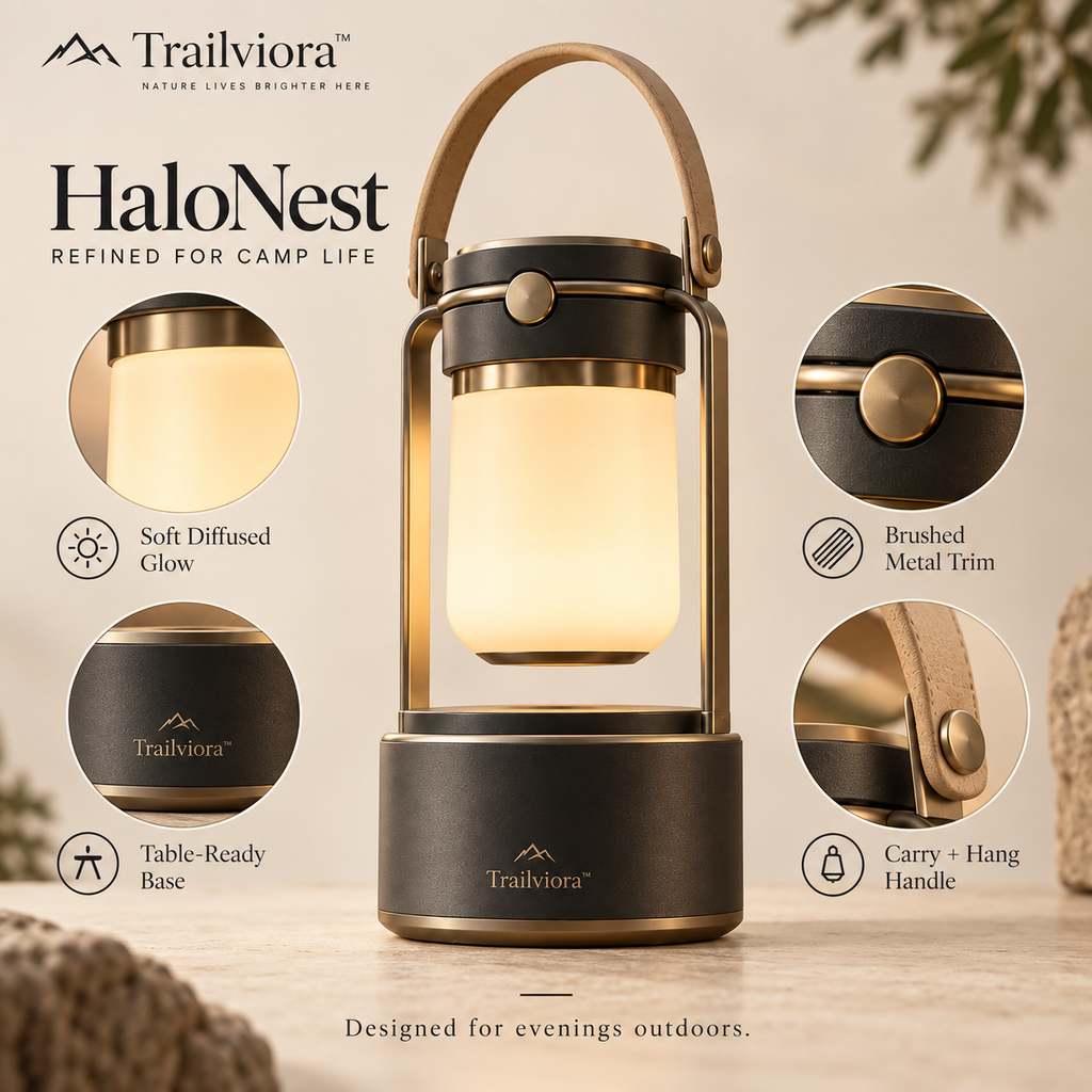 Trailviora™ HaloNest Modular Camp Lantern