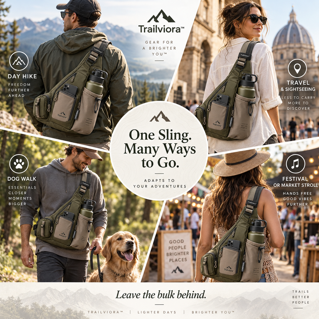 Trailviora™ FlowCarry Trail Hydration Sling